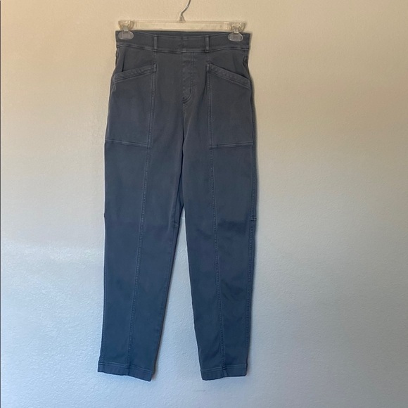 SPANX Pants - Spanx stretch twill straight leg pants grey blue women’s medium